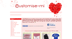 Desktop Screenshot of customise-mi.com