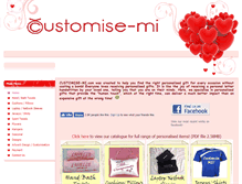 Tablet Screenshot of customise-mi.com